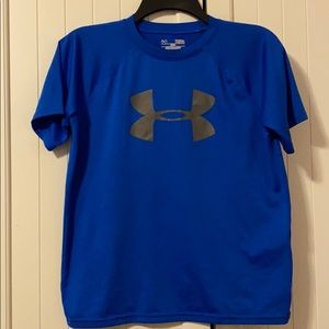 Blue size large under armor shirt